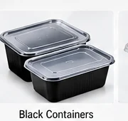 Black Containers With Lid